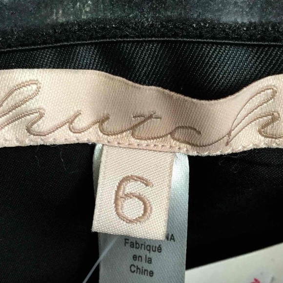 NWT Anthropologie Hutch Slim Bow-Back Midi Dress $198 Black Strapless Cocktail - Picture 10 of 12